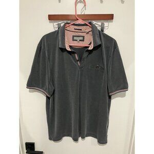 Ted Baker London Men's Modal Blend Polo Shirt, Gray, Size 7